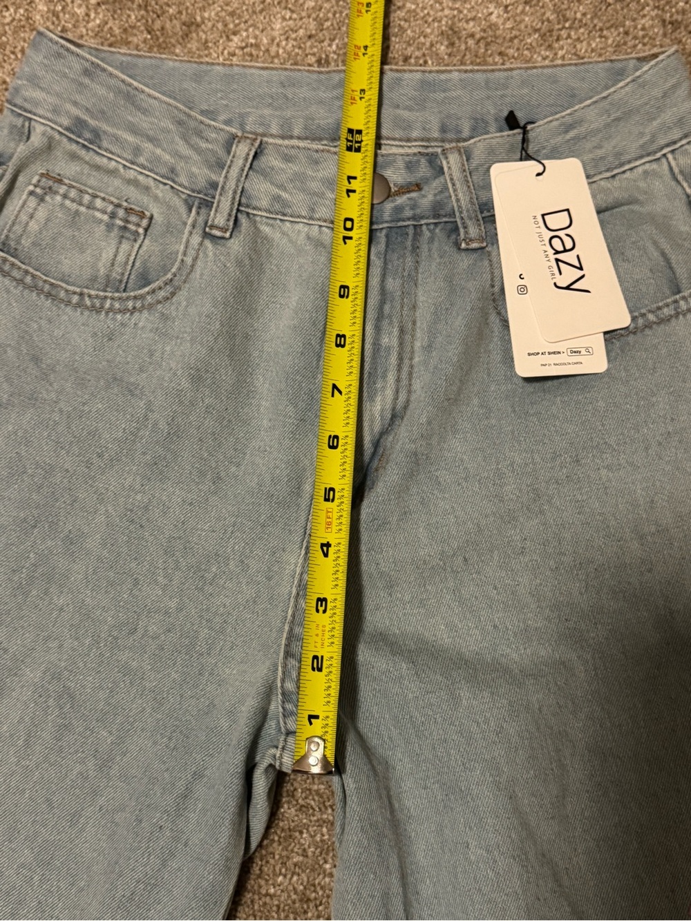 Balletcore wide leg Dazy jeans NWT size M - Picture 10 of 11
